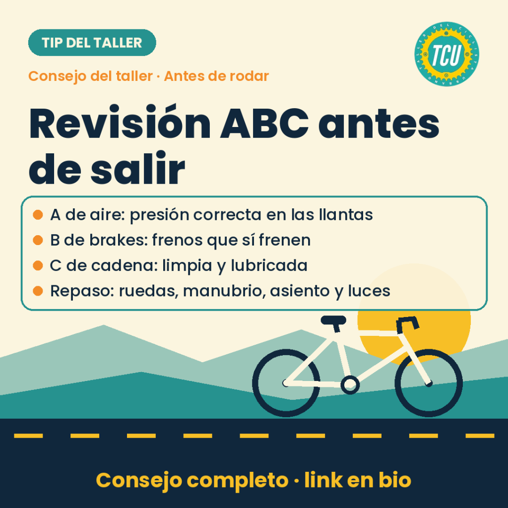 Revisión rápida antes de rodar: el ABC